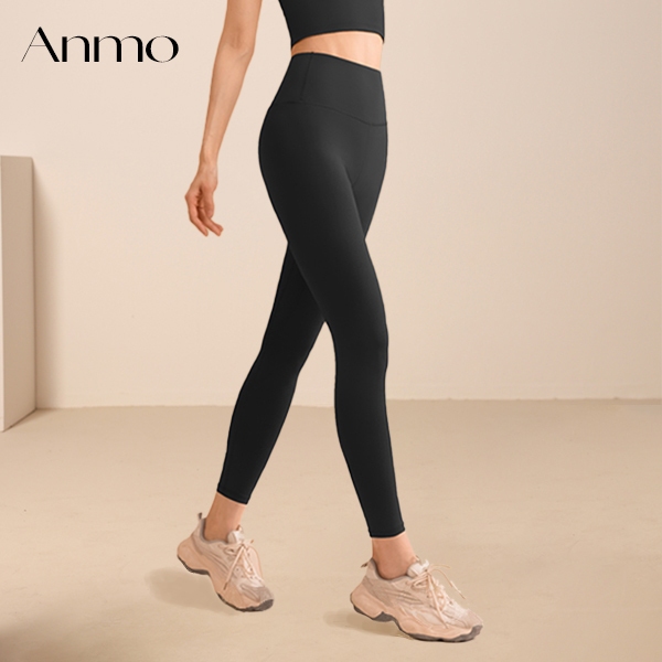 ANMO-Celana Highwaist Wanita Celana Legging Wanita Legging Celana Sport Wanita Legging Olahraga Wani
