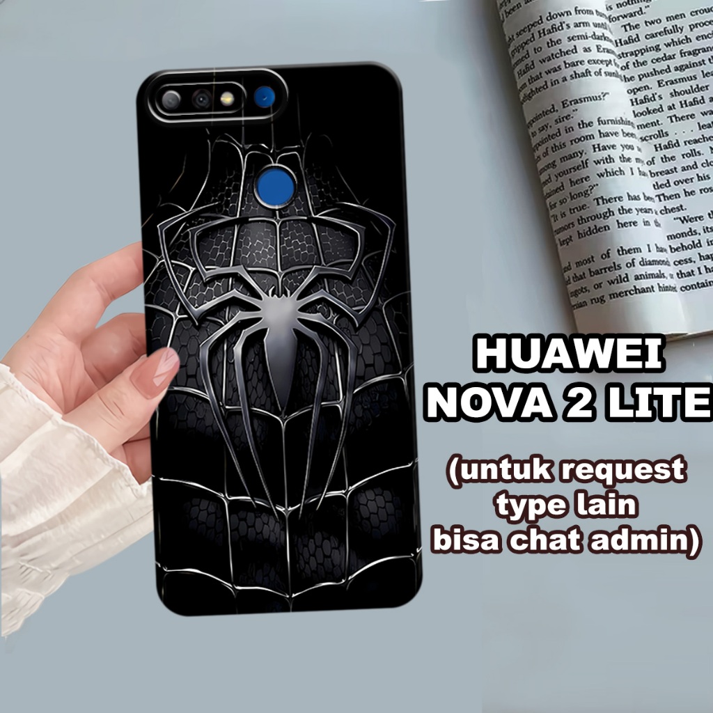 CC14/ Softcase karet lentur untuk huawei nova 2 lite/Motif karakter spiderman/case huawei nova 2 lit