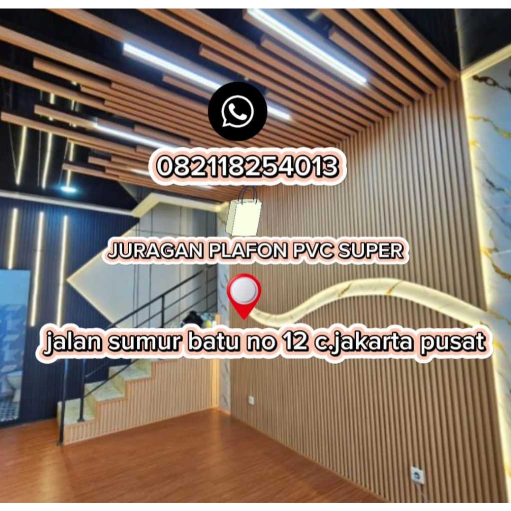 Plafon pvc serat kayu muda Doff 30630