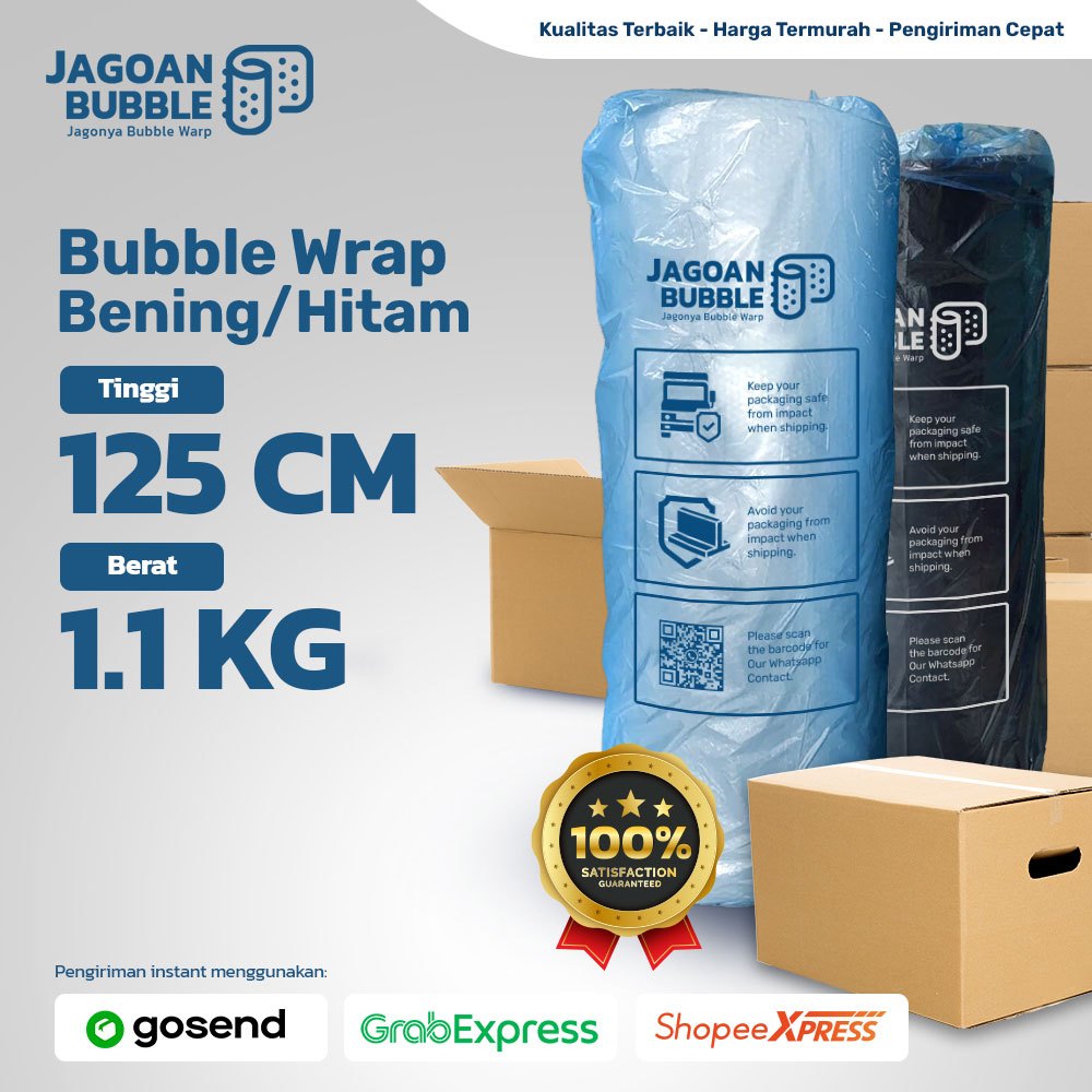 

❤️Jagoan Bubble❤️ Bubble Wrap 1,1 Kg - Bahan Tebal Kuat & Murah