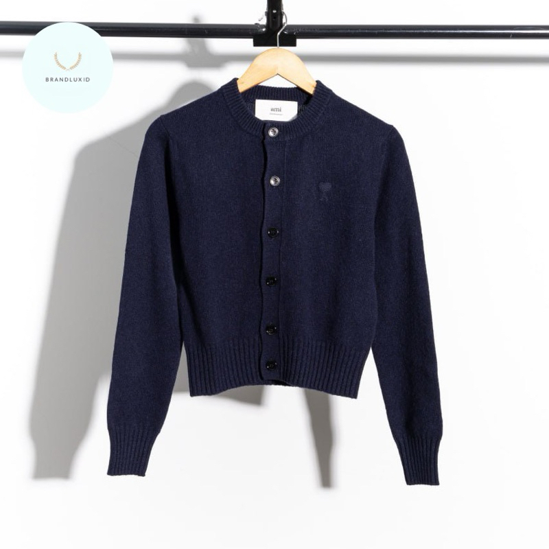Ami Paris Ami de coeur cardigan classic cashmere