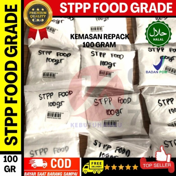 

Sodium Tripolyphosphate HALAL / STPP / STPP Food Grade 100 gr