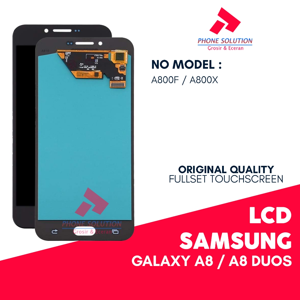 LCD Samsung A8 A800F / LCD Samsung A8 Duos A800X - Fullset Touchscreen - Garansi 1 Bulan