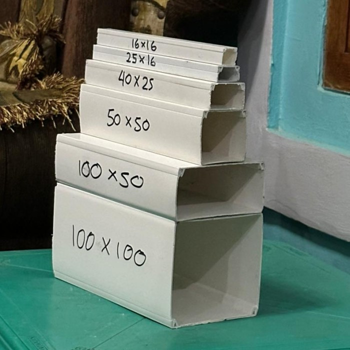Fukusima Kabel Duct 16x25x1000mm / Wiring Duct 16x25 mm Panjang 1mtr