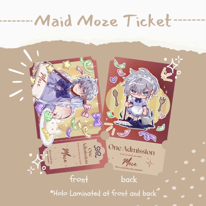 [Honkai Star Rail Fanmerch] Maid Moze Ticket