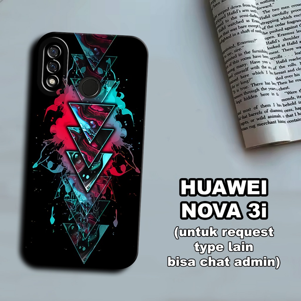 CC20/ Softcase karet lentur untuk huawei nova 3i/Motif abstark/case huawei nova 3i/kesing huawei nov