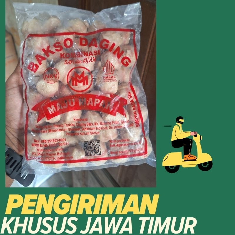 

bakso daging maju mapan isi 50(Pengiriman kami hanya khusus jawa timur)