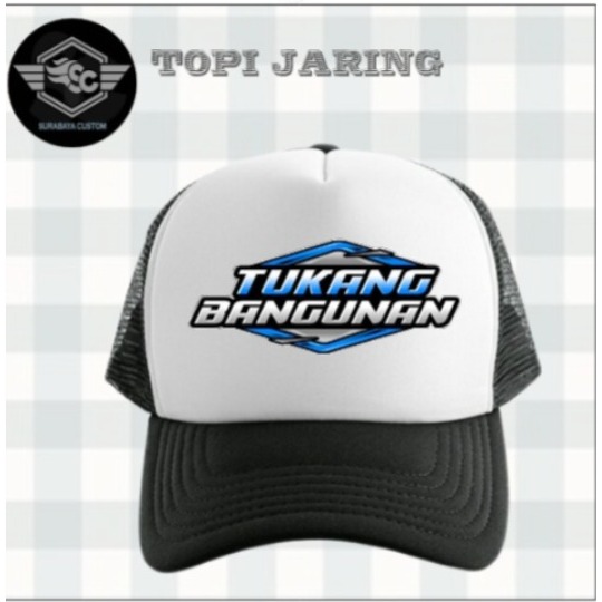 Topi jaring TUKANG BANGUNAN