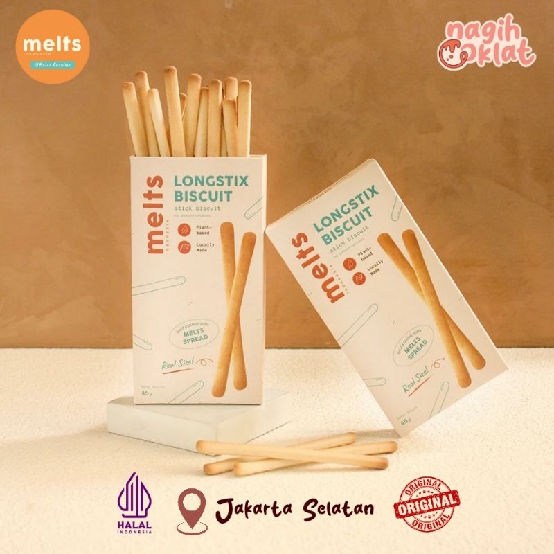 

MELTS with biscuit - Cemilan Biskuit Stik - Longstix - @nagihcoklat