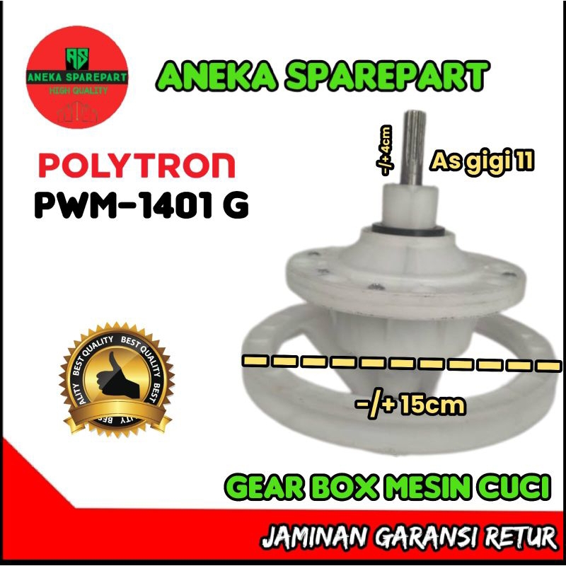 GEAR BOX MESIN CUCI POLYTRON PWM-1401 G ORIGINAL