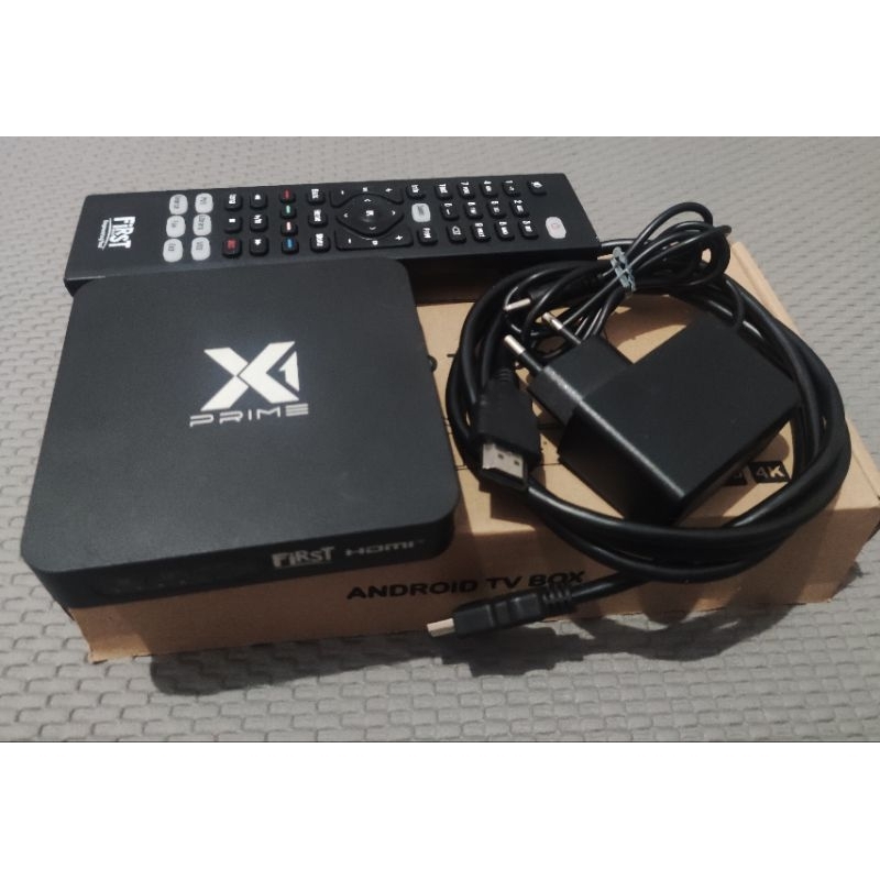 SMART TV BOX X1 PRIME ANDROID 9 VOICE REMOTE (FULL APLIKASI)
