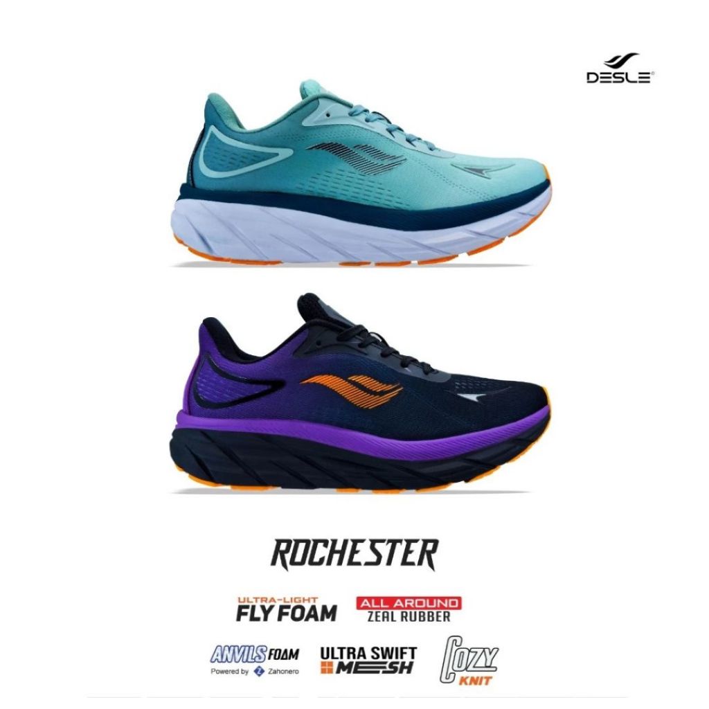 SEPATU RUNNING - DESLE ROCHESTER - ORIGINAL | SEPATU LARI UNISEX DESLE