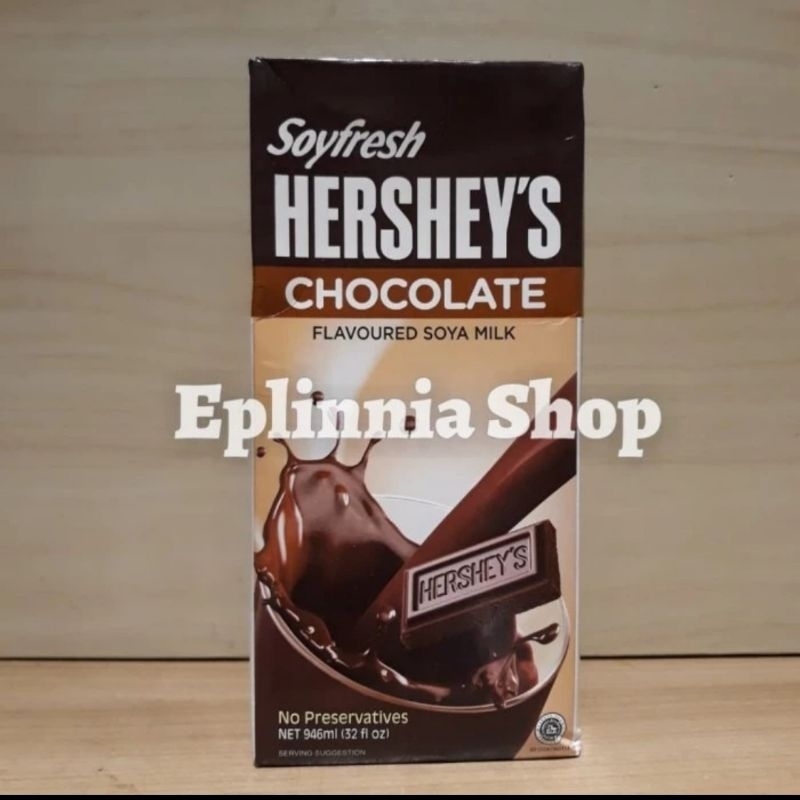 

Soy Fresh Hershey's Hersheys Chocolate Coklat Flavored Soy Milk 946 ml