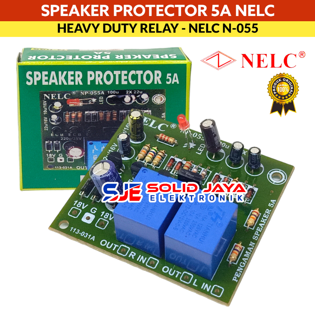KIT PROTEKTOR SPEAKER 5A KIT SPEAKER PROTECTOR POWER AUDIO AMPLIFIER 5A RELAY 5AMPER 5 AMPER 5 A REL