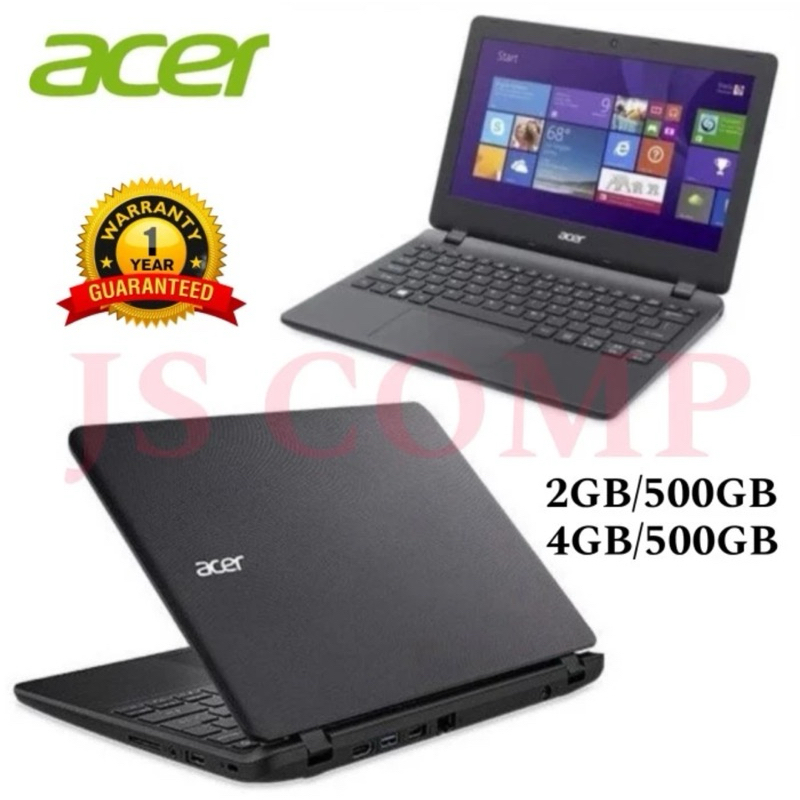 Notebook 11,6' Acer Celeron Laptop Ram 4GB HDD 500GB Win10