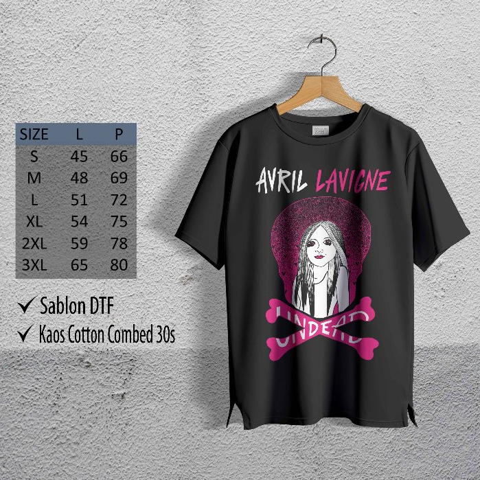 Kaos Musik Avril Lavigne | Undead