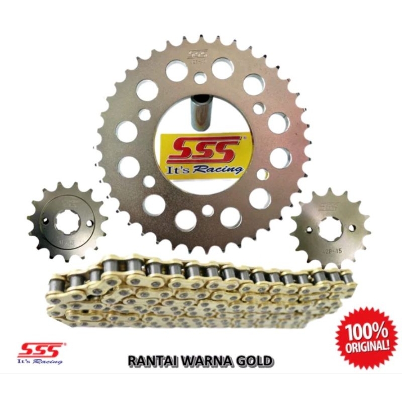 gir gear set sss 428 415 rantai gold random Scorpio/scorpio Z