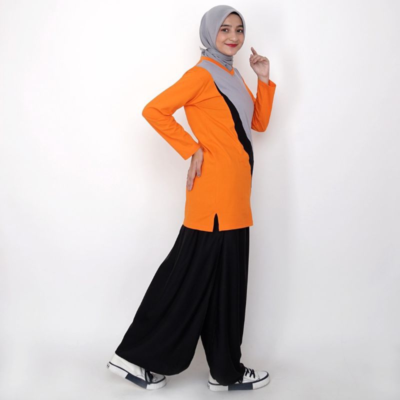 SETELAN OLAHRAGA ROCELA/SERAGAM OLAHRAGA WANITA/SERAGAM OLAHRAGA MUSLIMAH/SETELAN TUNIK