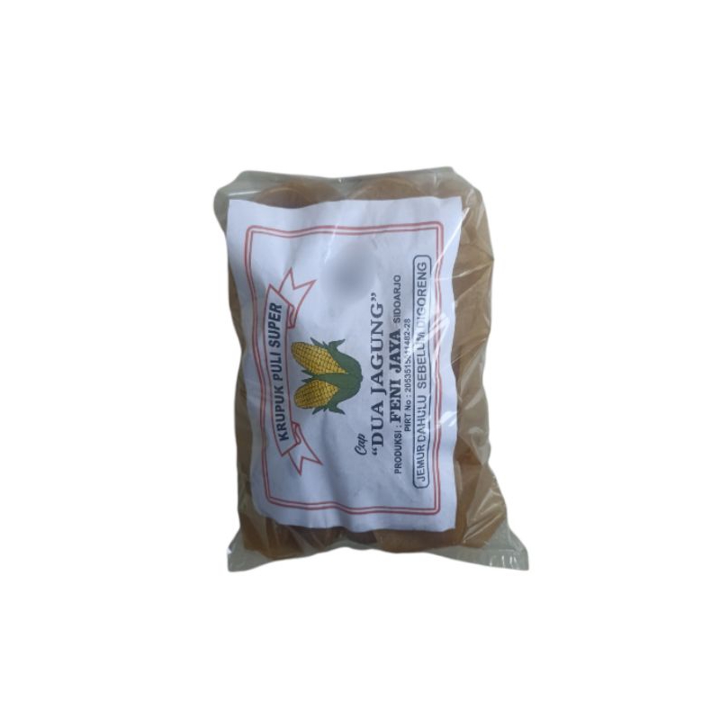 

Kerupuk puli super cap dua jagung kerupuk puli bulat 500g