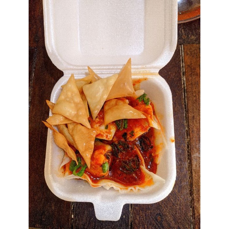 

Wonton Chili Oil/Wonton isi daging ayam