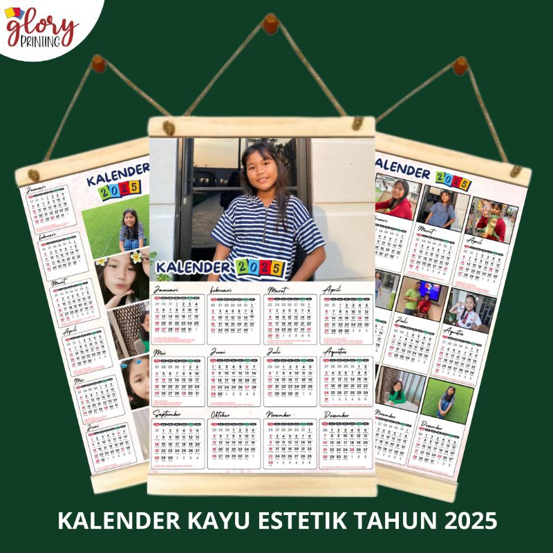 

KALENDER KAYU ESTETIK 2025 - KALENDER CUSTOM FOTO - KALENDER FOTO - KALENDER 2025