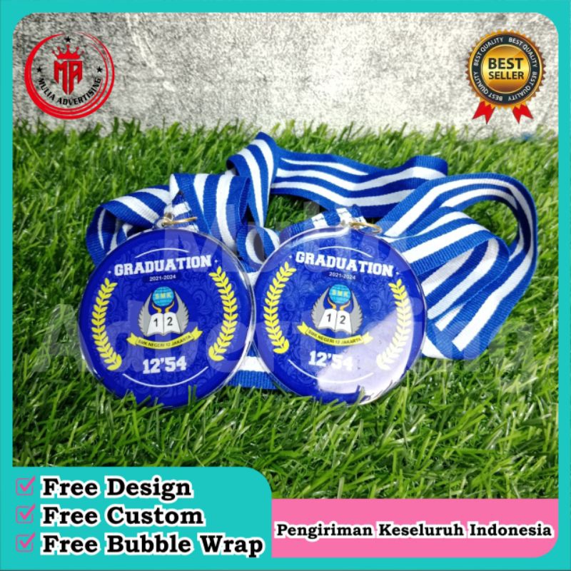 Medali | Medali akrilik | Medali akrilik custom | Medali Akrilik Golf | Medali wisuda | Medali Kejua