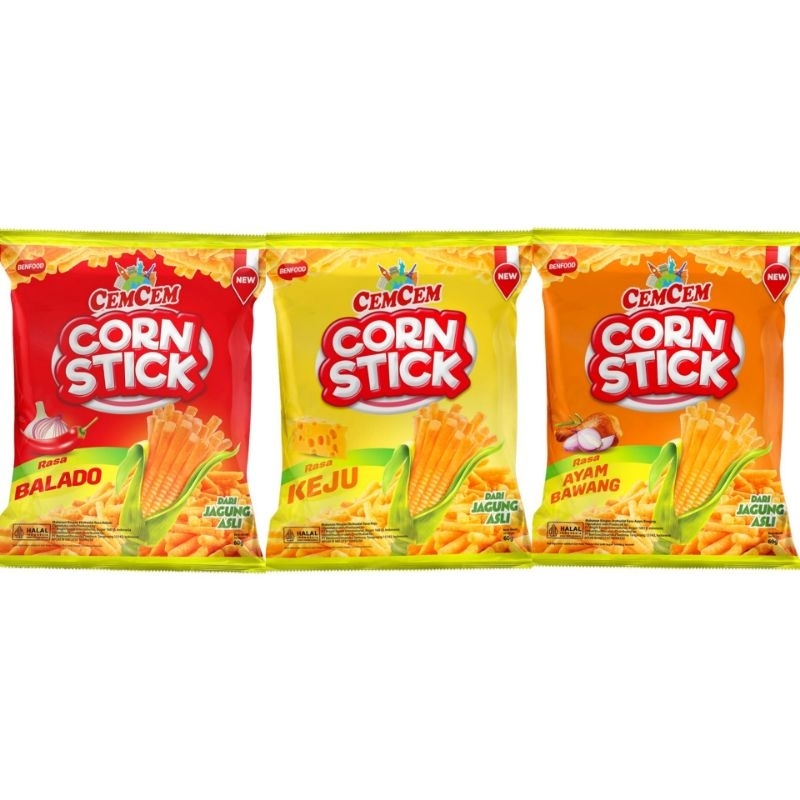 

CEMCEM Stick Rasa Keju,Balado,Ayam Bawang 60 g