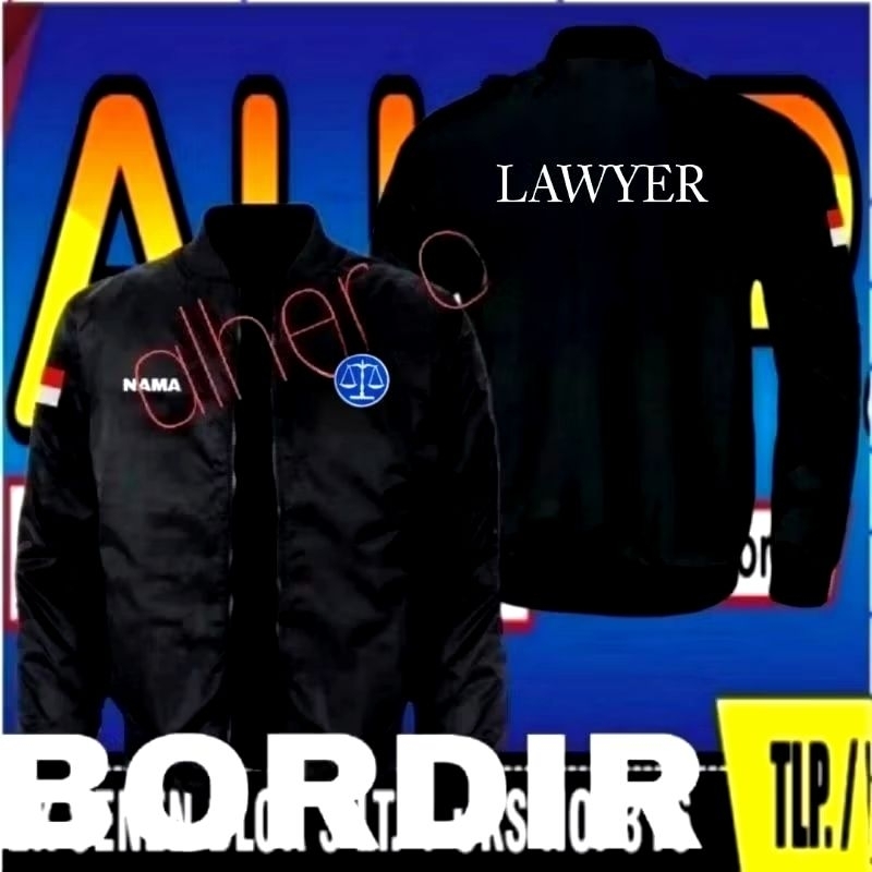 Jaket bordir lawyer jaket lawyer Jaket bomber lawyer Jaket seragam lawyer Jaket seragam lawyer Jaket