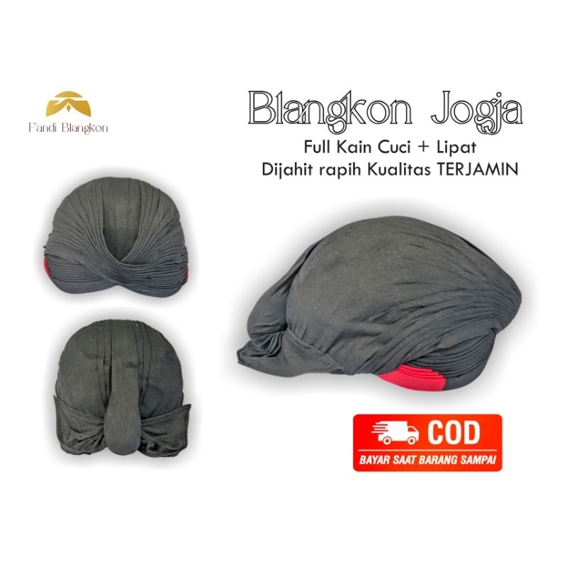 Blangkon jogja hitam polos