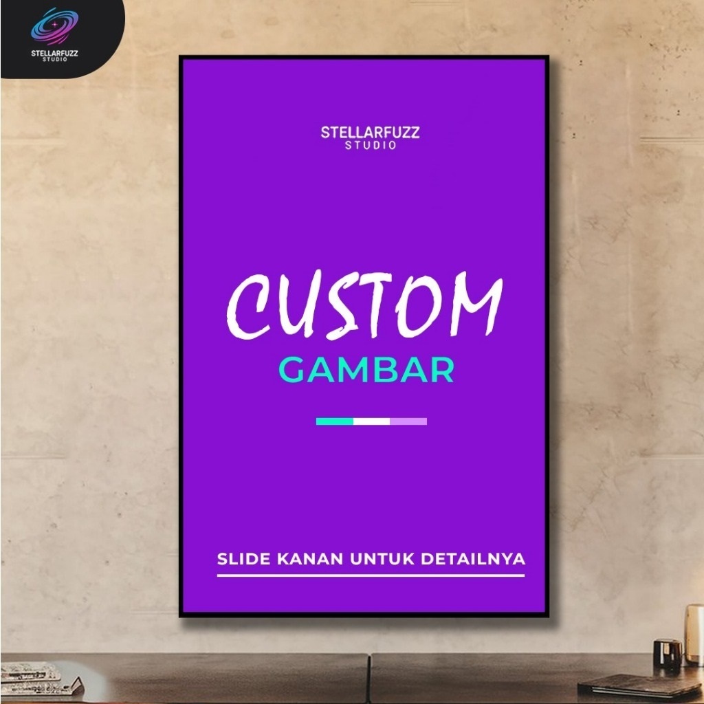 frame poster ukuran Custom