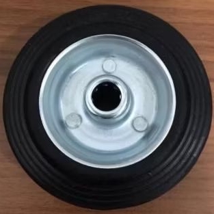 Only 4" roda karet saja 100mm roda rubber caster roda karet hitam