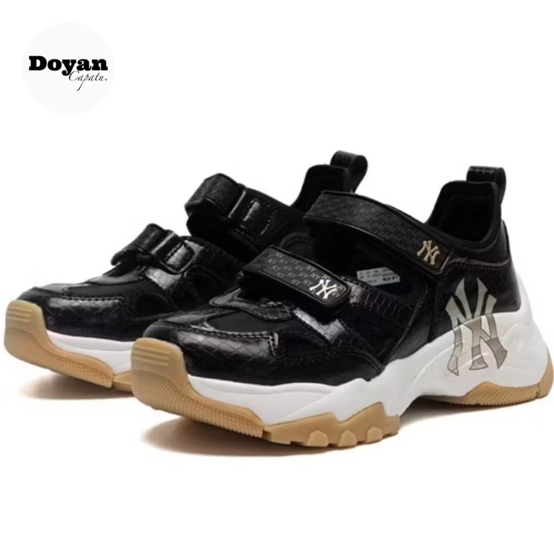 Sepatu sandal sneakers unisex MLB sepatu sandal MLB chunky luxury black gold original