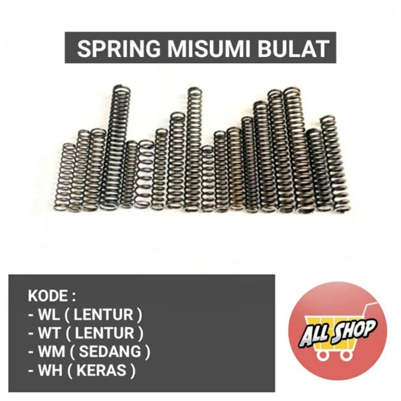 Per misumi bulat orinal / Spring per Misumi berbagai macam ukuran / Per Mizumi