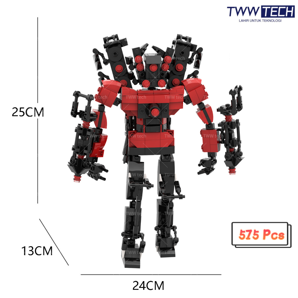 TWW Skibidi Toilet/Titan TV Man/Titan TV Man Murah/Titan TV Man Upgrade/Model Building Blocks