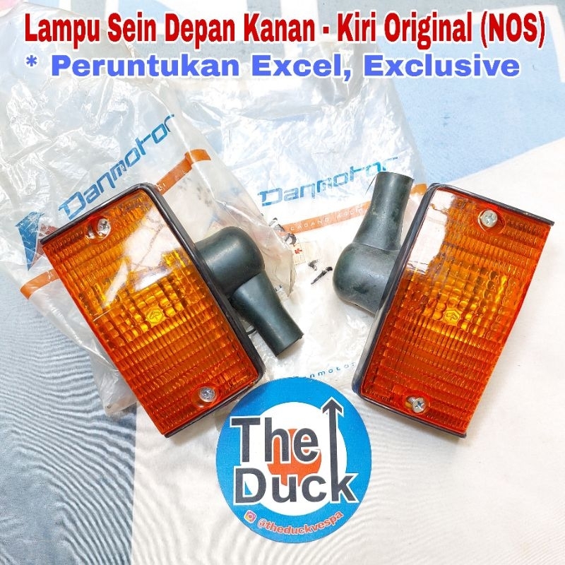 Lampu Sein Depan set Danmotor Original Vespa Excel Exclusive