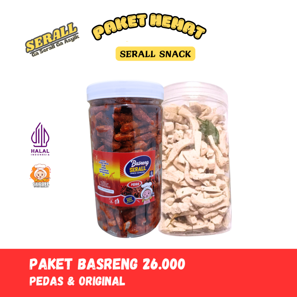 

SERALL PAket Basreng Pedas Original 2 Toples