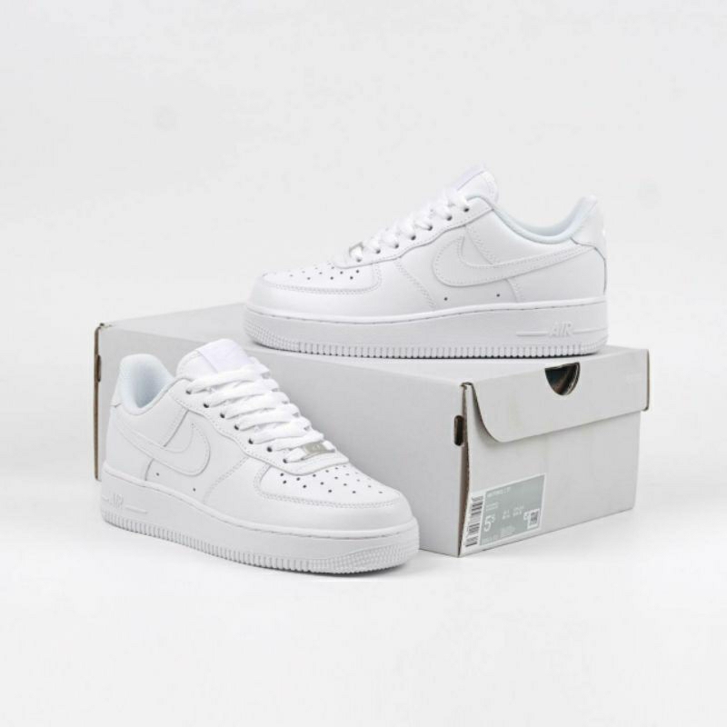 Nike Air Force 1 Triple White " Force 1 "