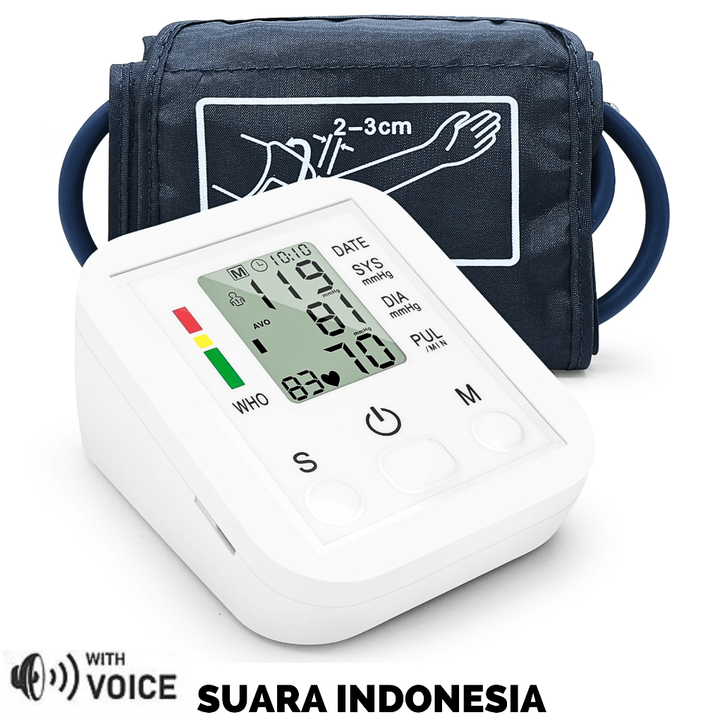 PUSAT TaffOmicron Tensi Tensimeter Digital Pengukur Tekanan Darah Bahasa Indonesia BW 3205