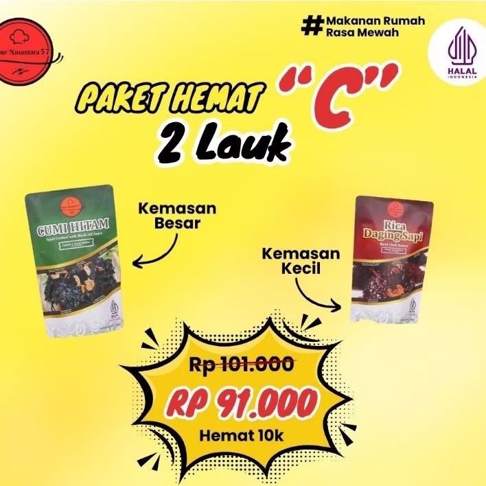 

Paket Hemat C (2 lauk)