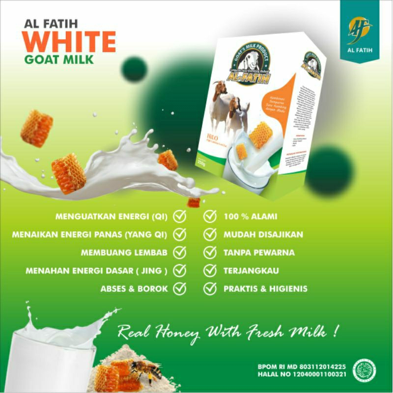 

White Goat's Milk Susu Kambing Tinggi Kalsium