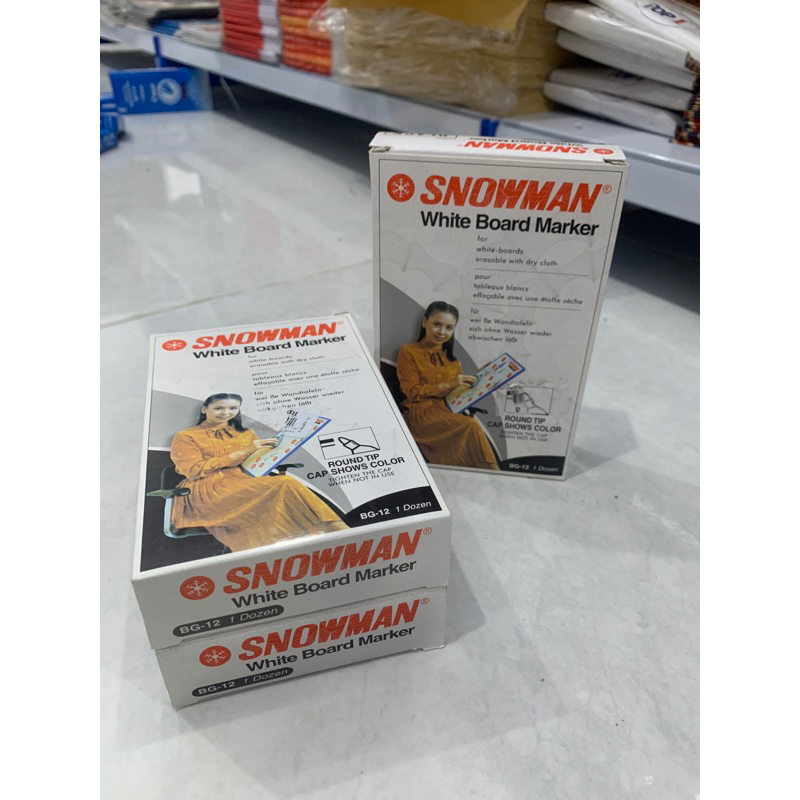 

SNOWMAN BOARDMARKER HITAM BG 12