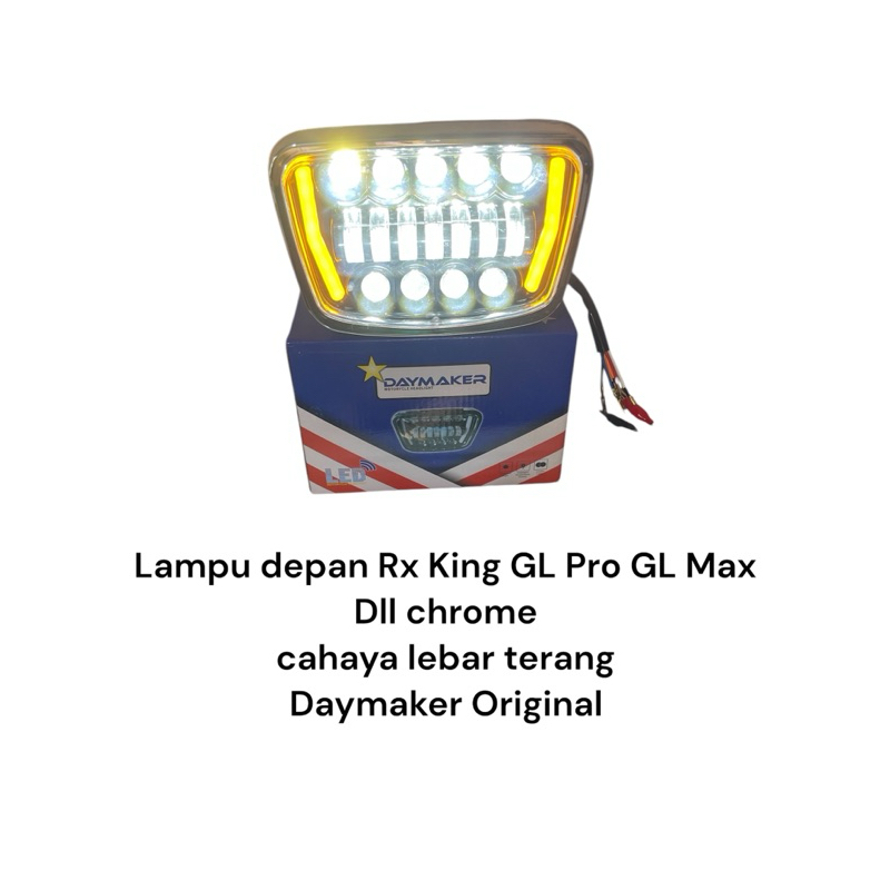 Lampu depan Chrome rx king gl pro gl max dll universal motor Daymaker / lampu daymaker cahaya terang
