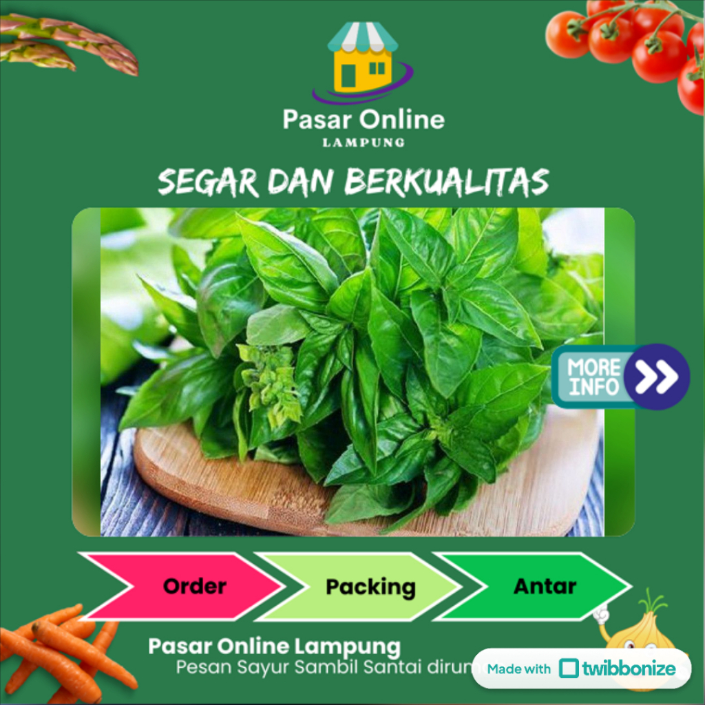 

Daun Kemangi Segar - Pasar Online Lampung