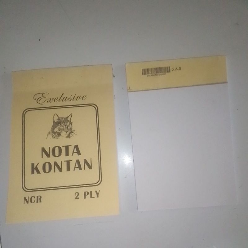 

10 buku nota 2 ply/nota kontan 2 ply/nota NCR 2 ply