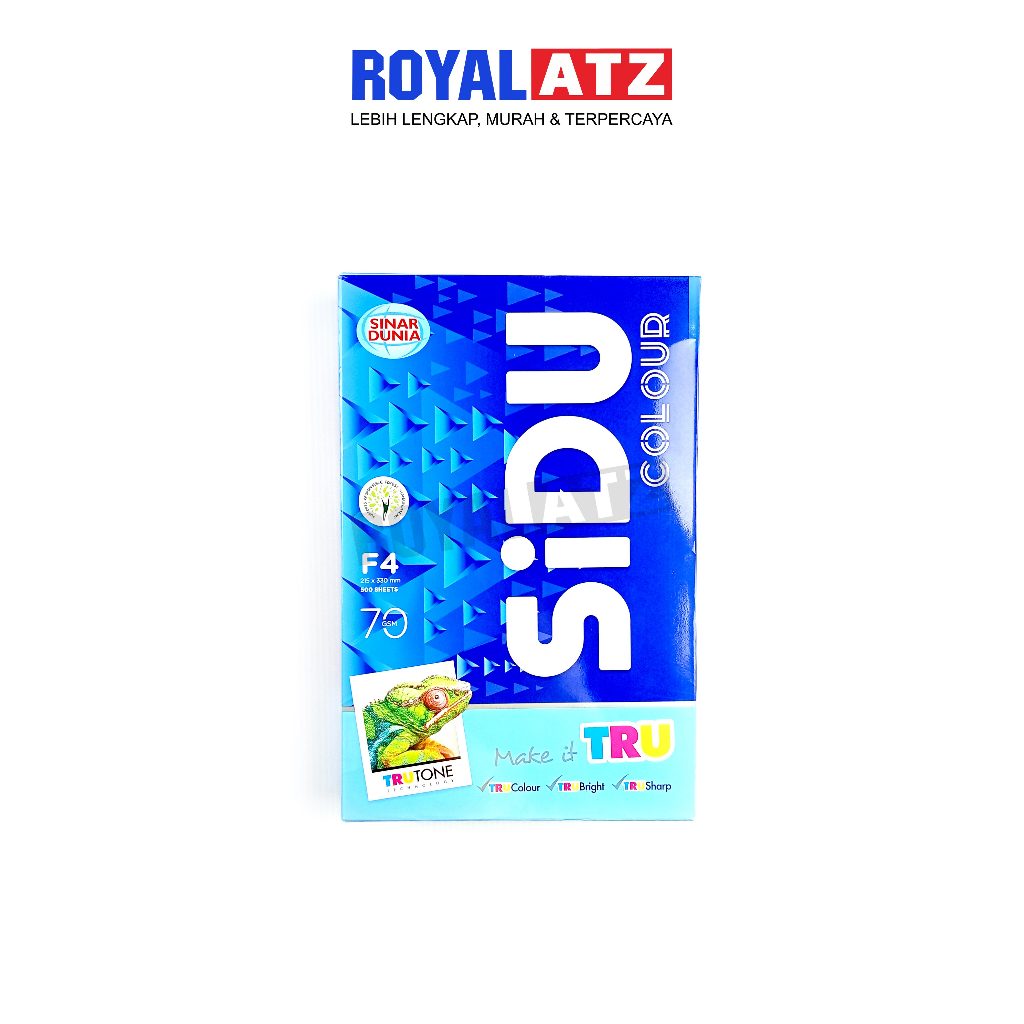 

Kertas Print Fotocopy / Kertas Hvs Warna F4 70 Gsm Kertas Warna Sinar Dunia
