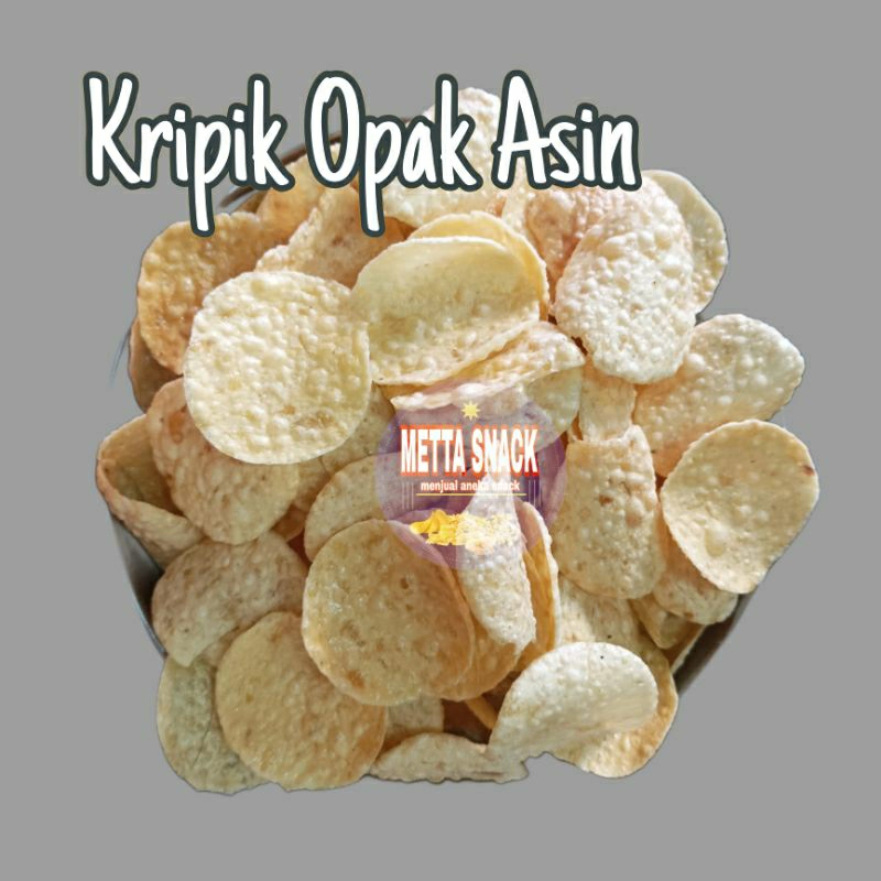 

Kripik Opak Singkong Asin 250 Gram / Opak Asin