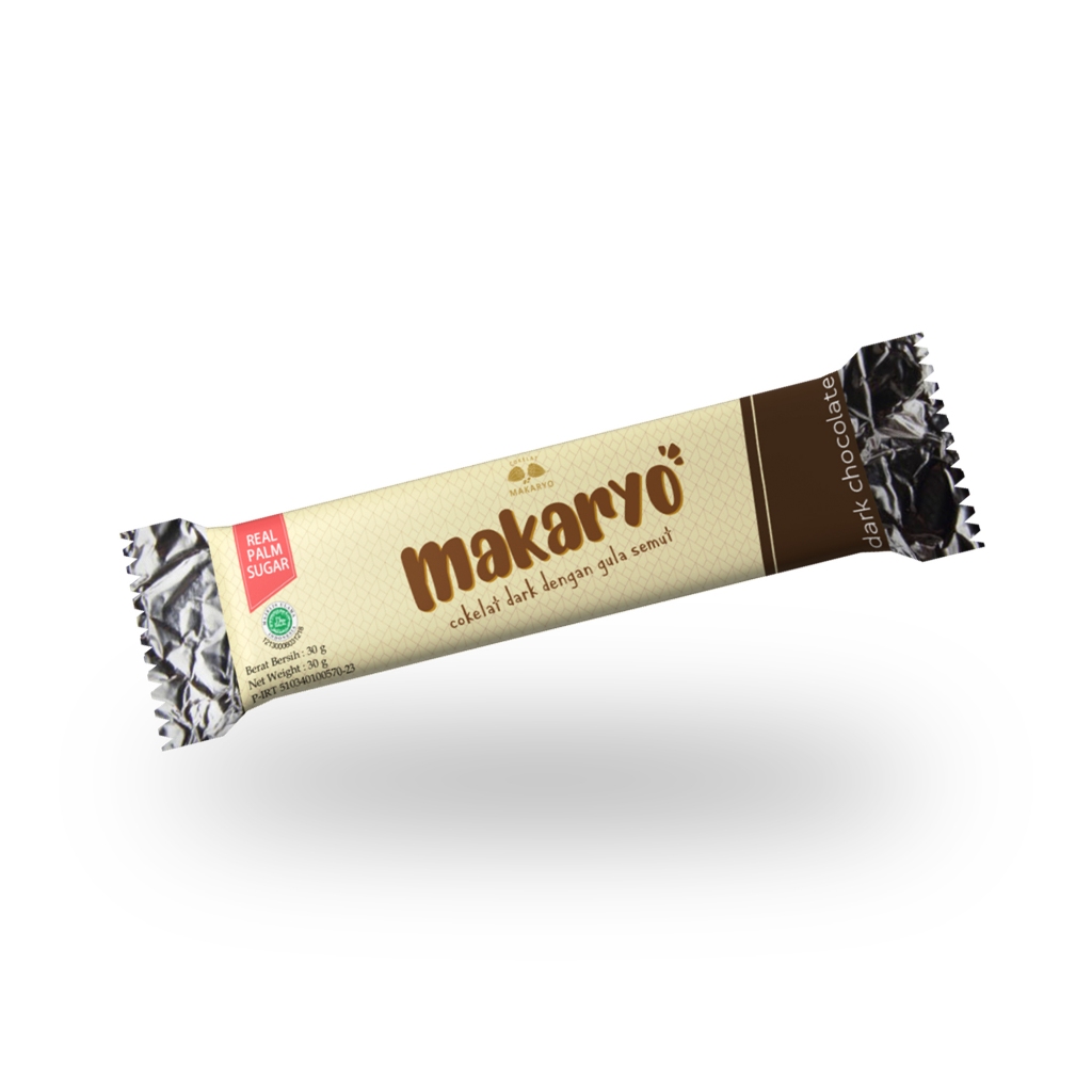 

Cokelat Makaryo Dark Chocolate Gula Semut 30gr