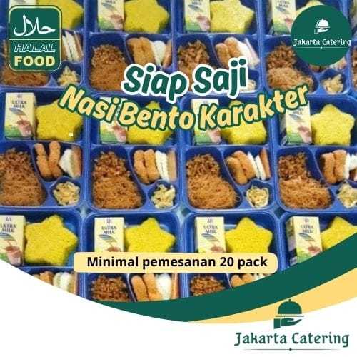 

Paket Nasi Bento Karakter Ekonomis Enak Halal Fvorit Anak Makanan Siap Saji Untuk Ulang Tahun