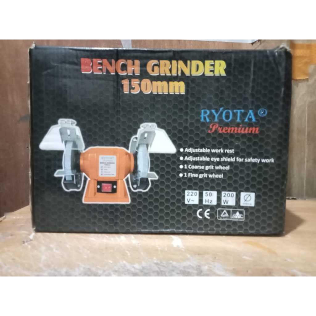 Mesin gerinda duduk 6"/mesin asah batu 6" RYOTA