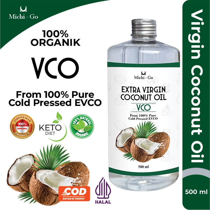 

Michigo - Premium VCO Virgin Coconut Oil 500ml - Organik Minyak Kelapa Murni